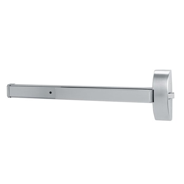 Dorma Rim Exit Device, 48 Inch, Exit Only, Satin Stainless Steel, Antimicrobial 9300A-630-AM - main